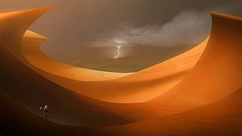 Online crop | HD wallpaper: Sci Fi, Astronaut, Desert, Dune, Earth, Lightning | Wallpaper Flare