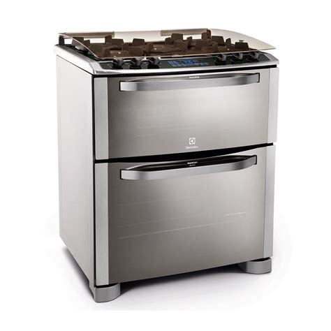 Fog O Electrolux Dgn Inox Bocas Duplo Forno Grill E Timer V