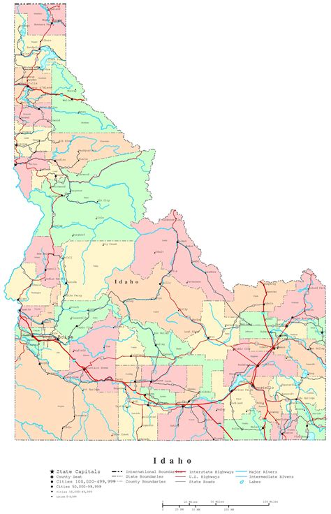 Map Of Idaho Counties And Cities Orlando Map