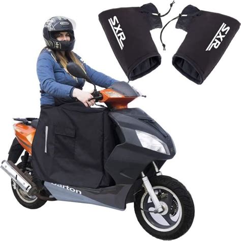 Protection Tablier Couvre Jambe Scooter En Polaire Ensemble Gants De