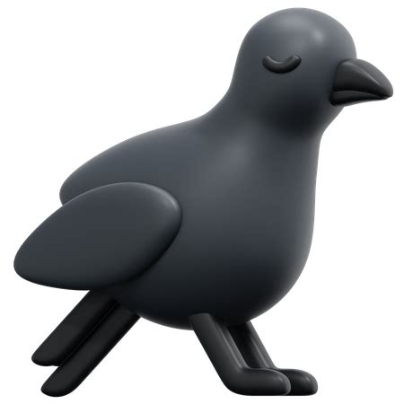 Premium Raven Crow 3D Icon download in PNG, OBJ or Blend format