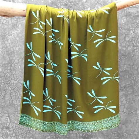 Batik Sarong Rayon Green Fizz Senada Batik Bali