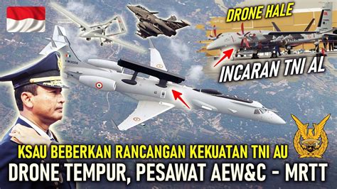 RANCANGAN KEKUATAN TNI AU DRONE TEMPUR PESAWAT AEW C MRTT TNI AL