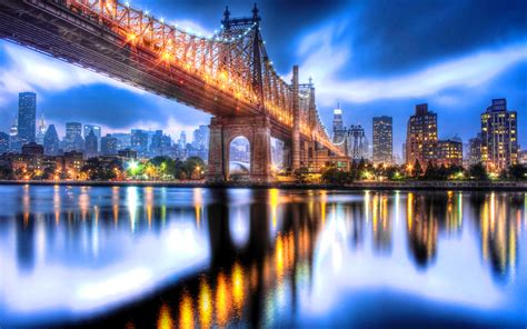 Queensboro bridge night wallpaper | 1920x1200 | #21829