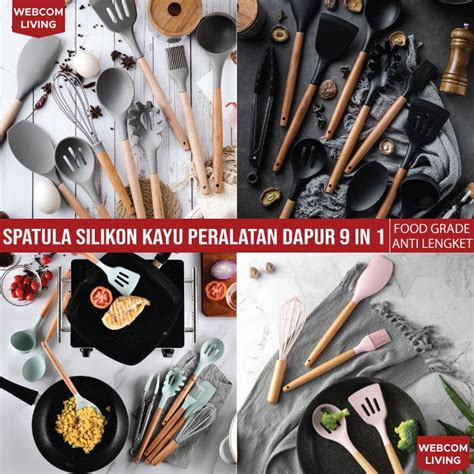 Jual Set Alat Masak Dapur Spatula Silicon Pcs Bpa Free Diamond