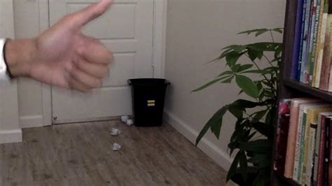 Do Not Watch This Video Of Me Throwing Paper Balls Into A Trash Bin For