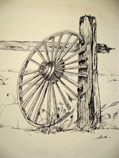 Wagon Wheel Drawing at GetDrawings | Free download