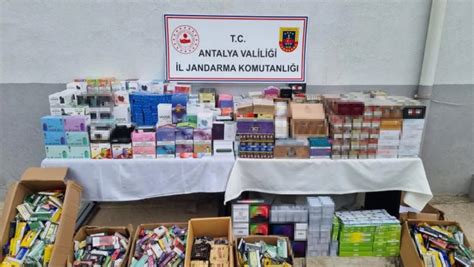 Antalya da kaçak sigara operasyonu