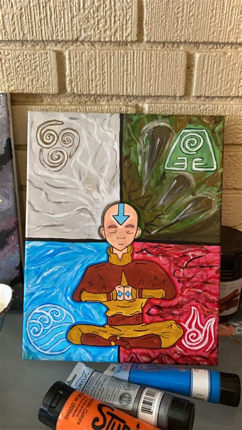 Avatar The Last Airbender | Small canvas art, Canvas painting designs ...