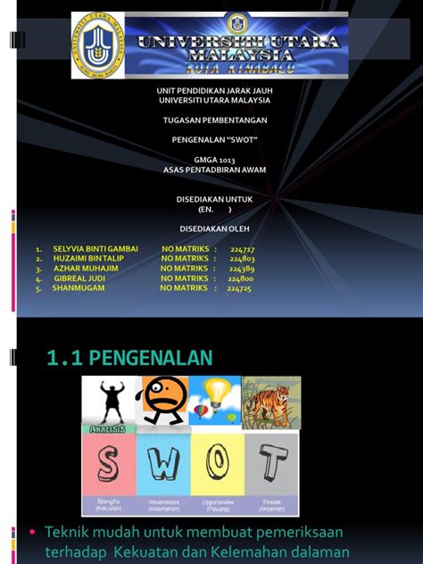 PDF Pembentangan Swot DOKUMEN TIPS