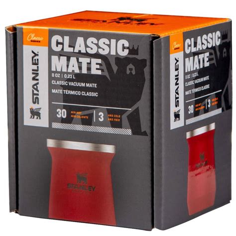 Combo Termo Stanley Clasico 14lts Mate Clasico 236ml Rojo