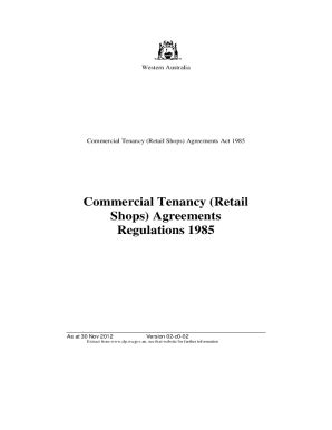 Fillable Online Commercial Tenancy Agreements Fax Email Print Pdffiller