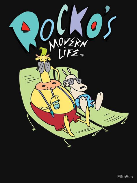 Rockos Modern Life Heffer And Rocko Tanning T Shirt For Sale By