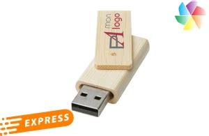 Cl Usb Twister Bambou Express Go Publicitaire Personnalis E