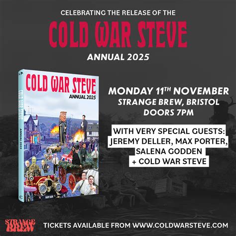 The Cold War Steve Annual Launch Party Bristol Edition Cold