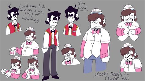 Spooky Month Swap Au Ft Kevin And Rick Spooky Month 4 2 2 In 2023 Spooky Don T Hug Me I M