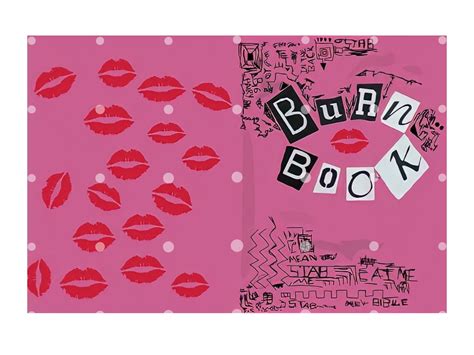 Mean Girls Burn Book Journals And Notebooks Cover Version Etsy