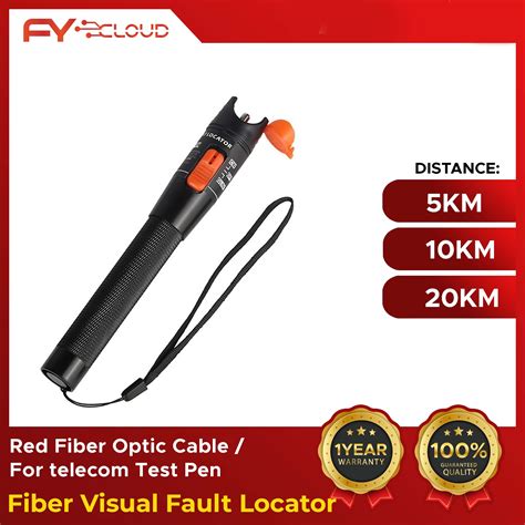 Fiber Visual Fault Locator Red Fiber Optic Cable For Telecom Test