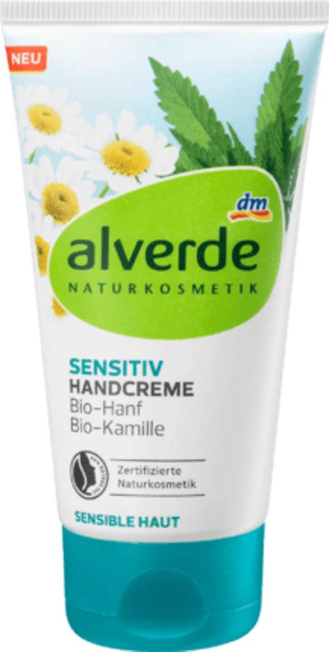 Alverde Naturkosmetik Handcreme Sensitiv Bio Kamille Bio Hanf Von Dm