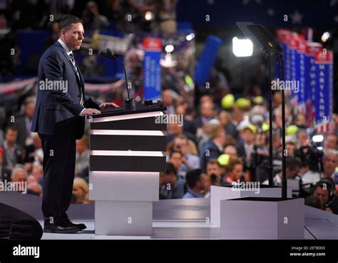 Peter Thiel 2016 Rnc 1 Stock Photo Alamy