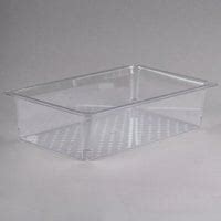 Cambro 18CW135 Camwear Full Size Clear Polycarbonate Food Pan 8 Deep