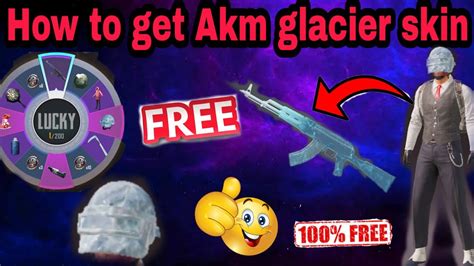 How To Get Akm Glacier Skin Free Pubg Mobile YouTube