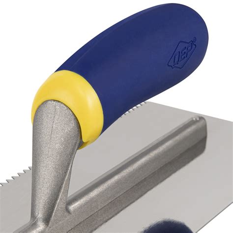 Comfort Grip Stainless Steel Notched Trowels Qep