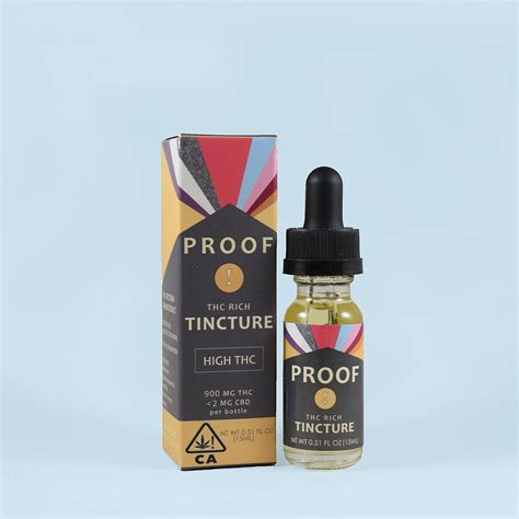 Proof Thc Tincture High Potency 1000mg Leafly