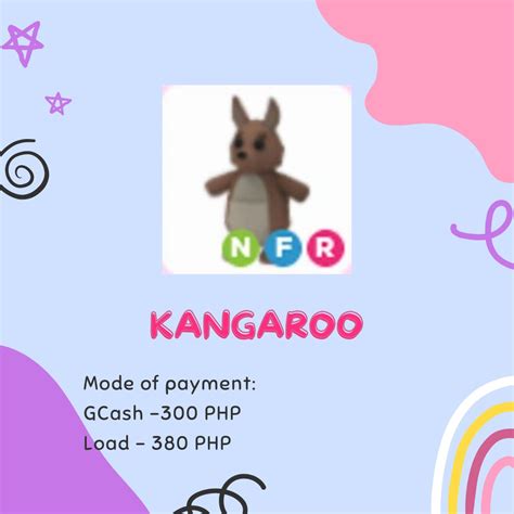 ADOPT ME NFR KANGAROO NEON FLY RIDE On Carousell