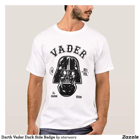 Darth Vader Dark Side Badge T Shirt Darth Vader Dark