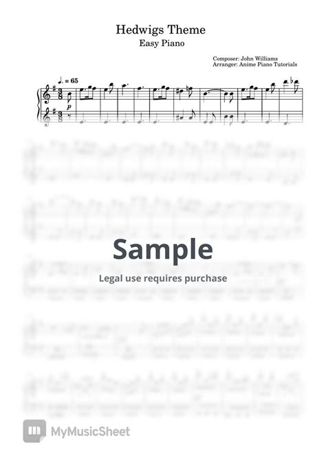 John Williams Hedwig S Theme By Anime Piano Tutorials