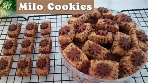 Resep Kue Kering Simpel Dan Enak MILO COOKIES In 2023 Recipes