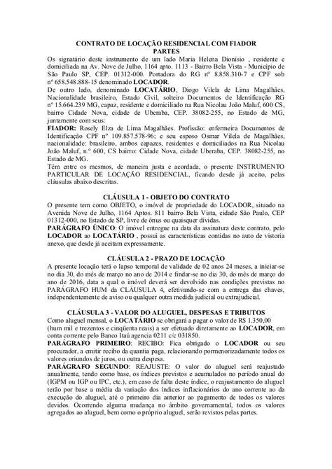 Modelo De Contrato De Loca O Avalista V Rios Modelos Hot Sex Picture