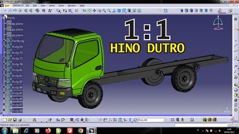 DRAWING ON CATIA V5 HINO DUTRO DS CAD YouTube