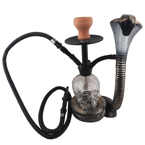 Arab Large Double Pipe Glass Hookah Set Shisha Pipe Hose Ceramic Bowl Hookah Shisha Narghile