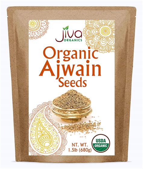 Amazon Jiva Organic Ajwain Seeds Lb Bag Non Gmo Bishops