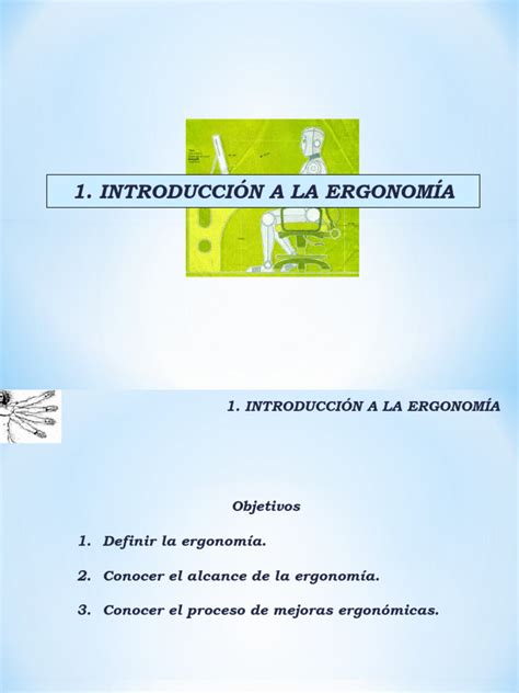 Introducción A La Ergonomía Pdf Factores Humanos Y Ergonomía