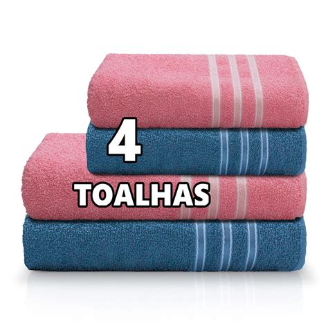 Kit Jogo De Toalhas Banho E Rosto P S Festiva Cores Camesa Voc