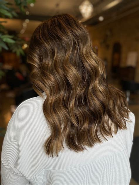 Honey Brunette In Balayage Brunette Brunette Hair Color
