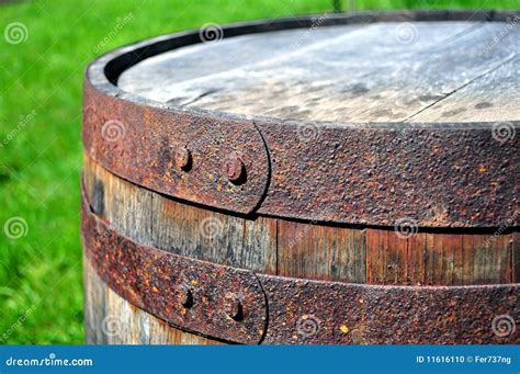 rusty barrel stock photo image  wood barrel vintage