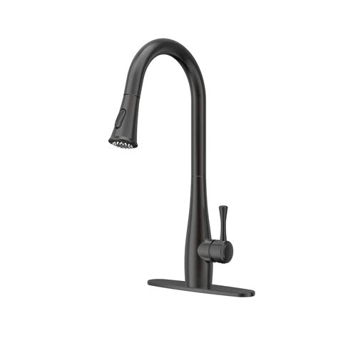 Single Handle Pull Down Sprayer Kitchen Faucet With Dual Function In Oil Rubbed Weee