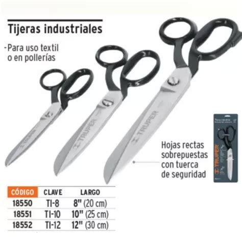 Ripley TIJERA TRUPER PARA SASTRE COSTURA INDUSTRIAL DE 12 PULGADAS