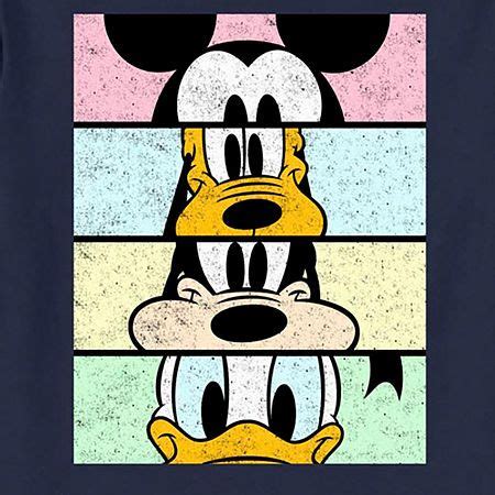 An Image Of Mickey Mouse In Three Different Color Schemes With The Same