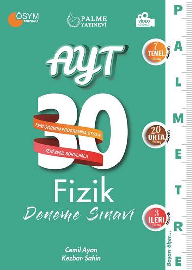 AYT 30 FİZİK DENEME SINAVI PALMETRE SERİSİ