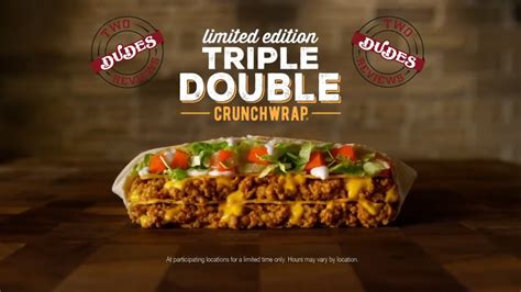 Taco Bell Triple Double Crunchwrap Tdr Solo Reviews Youtube