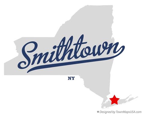 Map of Smithtown, NY, New York