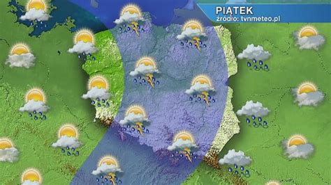 Prognoza pogody na dziś wędrówka burz TVN Meteo