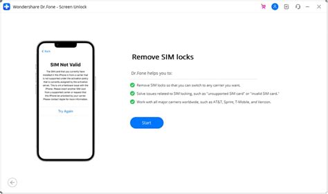 Entsperren Sie Ihr Iphone Sim Mit Dr Fone Bildschirmfreigabe Ios