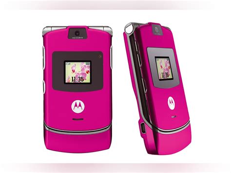 Motorola Razr Flip Phone Pink