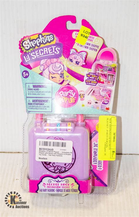 New Shopkins Lilsecrets Playset Party Pop Ups